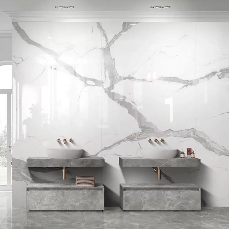 Book Match Porcelain Marble tiles ultra thin Tiles of London